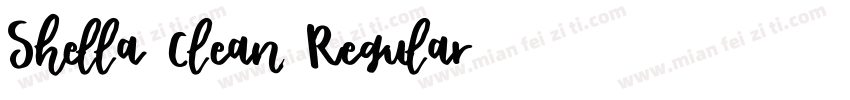 Shella Clean Regular字体转换